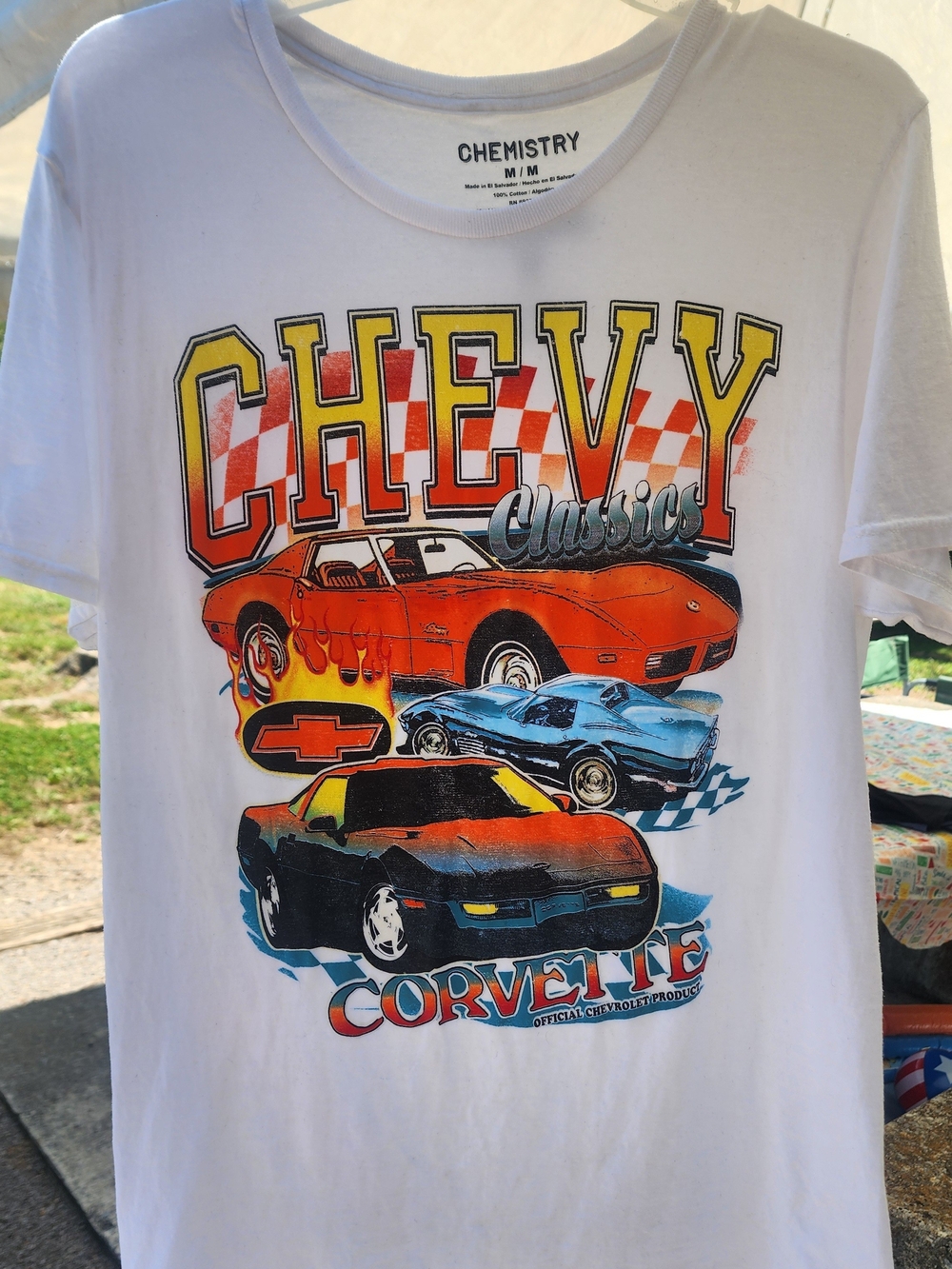 Chemistry Chevy Classics Corvette Graphic Tee - White